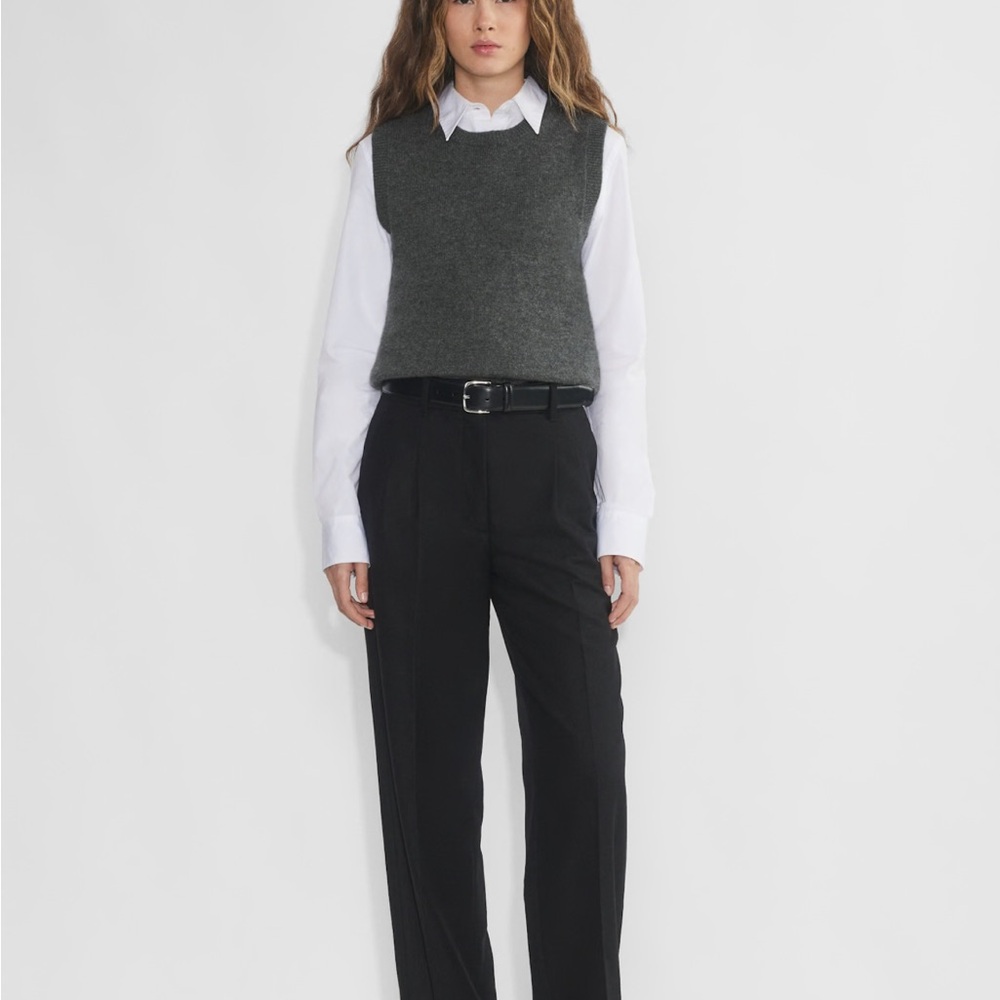 Effortless black city cashmere pants nwt